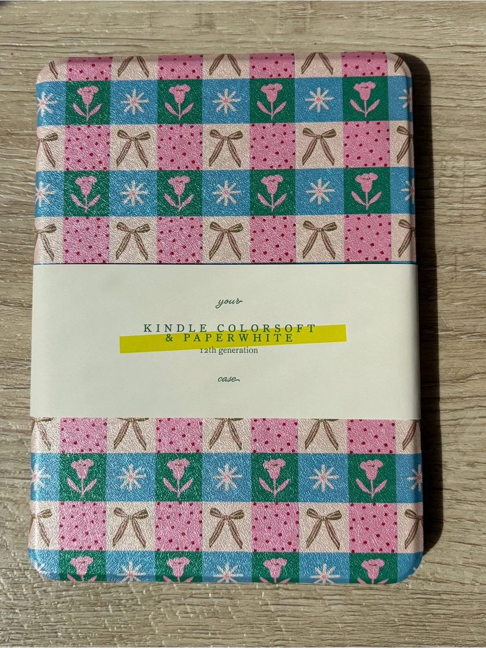 Page. Bows & Blooms Kindle Case + Pouch + Bookmark | Paperwhite 12th Gen